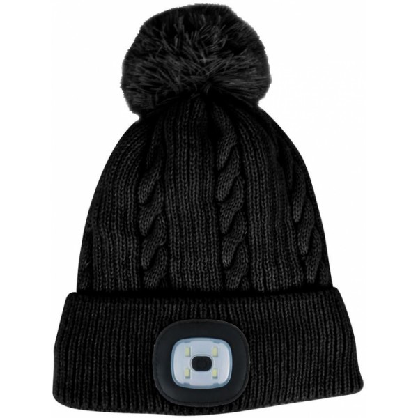 Kepurė su LED L dydis juoda